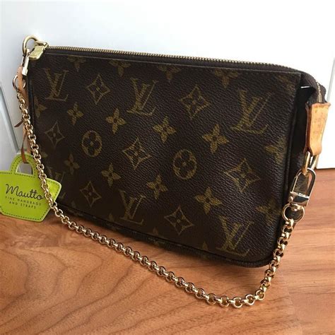 gold chain for louis vuitton pochette|Louis Vuitton gold chain bag.